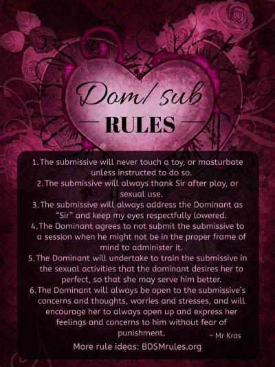 Making Rules With Your Submissive